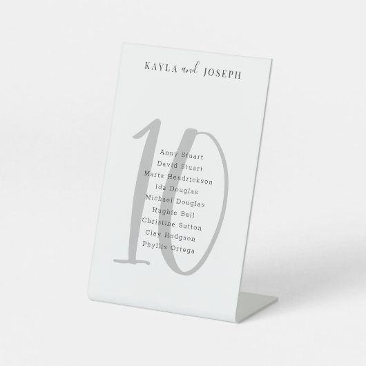 ミニマ結婚リスト表10 台座サイン (正面)