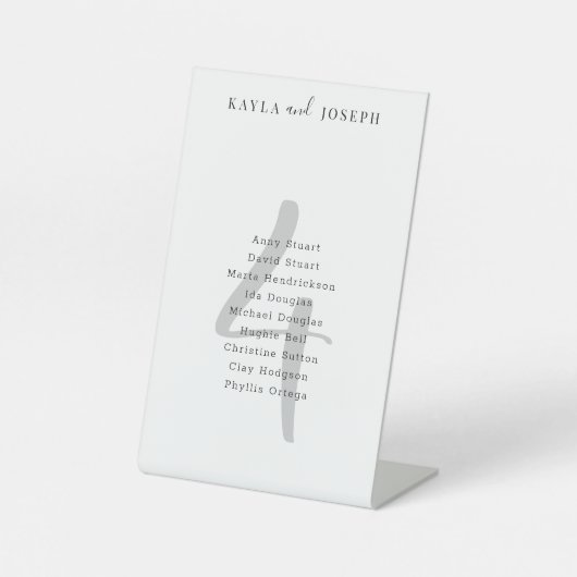 ミニマ結婚リスト表4 台座サイン (正面)