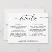 ミニマ結婚リスト詳細カード |の結婚Webサイト サンキューカード (正面)