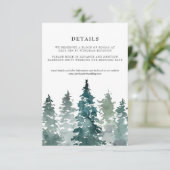 ミニマ結婚リスト詳細カード |水彩パインズ (スタンド正面)