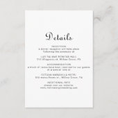 ミニマ結婚リスト詳細 エンクロージャーカード (正面)