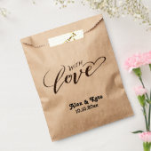 ミニマ結婚リスト フェイバーバッグ (封をした状態)