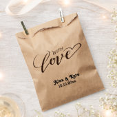 ミニマ結婚リスト フェイバーバッグ (クリップ留めされた状態)