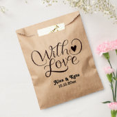 ミニマ結婚リスト フェイバーバッグ (封をした状態)