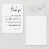 ミニマ結婚リスト プレイスカード (正面/裏面)