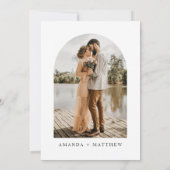 ミニマ結婚リスト – ポスト結婚お祝い 招待状 (裏面)