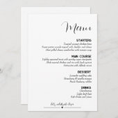 ミニマ結婚リスト メニュー (正面/裏面)