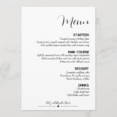 ミニマ結婚リスト メニュー (正面)