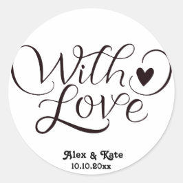 ミニマ結婚リスト ラウンドシール