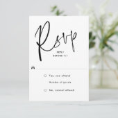 ミニマ結婚リスト 出欠カード (スタンド正面)