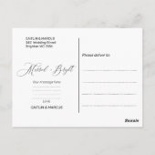 ミニマ結婚リ結婚したス新・明るいクリスマス ポストカード (裏面)