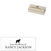 ミニマ縁どリストのCollie Dog、図書室 ラバースタンプ (押印)