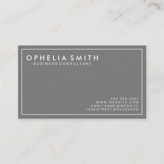 ミニマ縁どリスト |エグゼク企業のティブ 名刺 (正面)