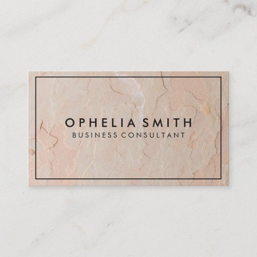 ミニマ縁どリスト |テクスチャ企業の 名刺 (正面)