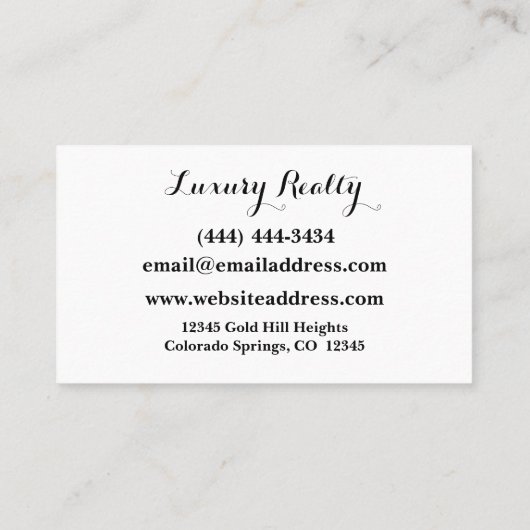 ミニマ自然リスト不動産仲介業者名刺 名刺 (裏面)