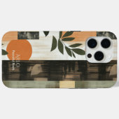 ミニマ自然リスト植物学 – 抽象芸術自然 Case-Mate iPhoneケース (裏面 (横))