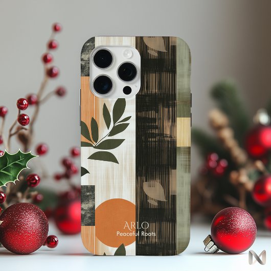 ミニマ自然リスト植物学 – 抽象芸術自然 Case-Mate iPhoneケース