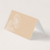 ミニマ自然リスト結婚フローラのサンキューカード (裏面)