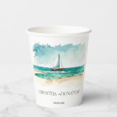 ミニマ航海のルウォーター・カラー・ボート・クルーズ 紙コップ (裏面)