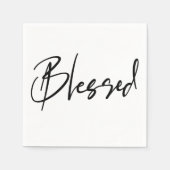 ミニマ賛美リストのスクリプト感謝祭 スタンダードカクテルナプキン (正面)