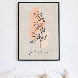 ミニマ離れリストラインアート抽象芸術ポスター ポスター