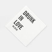 ミニマ飲リス結婚トの愛のナプキンスモダンで スタンダードランチョンナプキン (角)