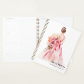 ミニミアル結婚ウォーターカラーブライダルシャワー プランナー手帳 (ディスプレー)