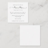 ミニミセス・ミセス・リングや輪・レズ結婚ビア感謝していズ ノートカード (正面/裏面)