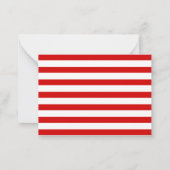 ミニミニマリストクラシックのメリークリスマスカード ノートカード (裏面)