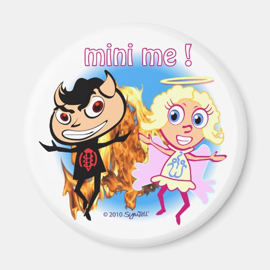 ミニミー!男いけなの子と素敵な女の子 マグネット (正面)