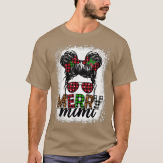 ミニメリークリスマスバッファロープレイドヒョウメッシーバンブル Tシャツ