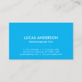 ミニモダンマリエレガントストプロフェッショナルプレーンブシン 名刺 (正面)