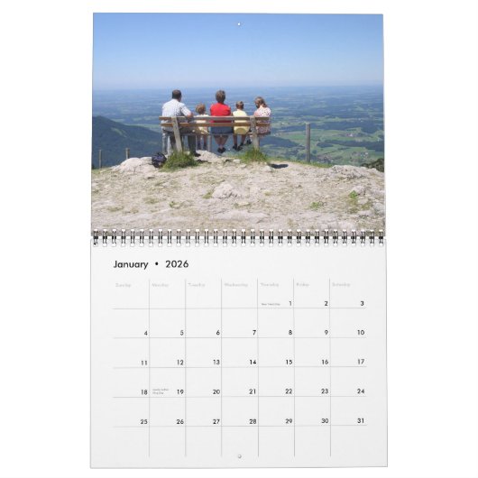 ミニモダンマリカスタムストのDIY写真 カレンダー (1月 2026)