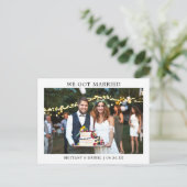 ミニモダンマリシンプルスト得結婚した We  ポストカード (スタンド正面)