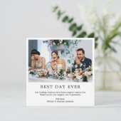 ミニモダンマリシンプルスト最高のデーエバースクエア サンキューカード (スタンド正面)