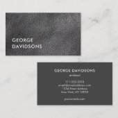 ミニモダンマリストのグフェイクレーレザープロフェッショナル 名刺 (正面/裏面)