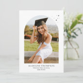 ミニモダンマリストのスターアーチ5フォト卒業 案内状 (スタンド正面)