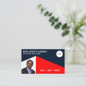 ミニモダンマリストの幾何ポートレート車 名刺 (スタンド正面)