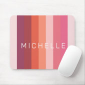 ミニモダンマリスト色ブロックモノグラム マウスパッド (マウス)
