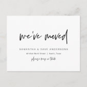 ミニモダンマリスト、引っ越し、発表 ポストカード (正面)