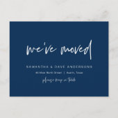 ミニモダンマリスト、引っ越し、発表 ポストカード (正面)