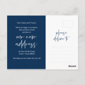 ミニモダンマリスト、引っ越し、発表 ポストカード (裏面)