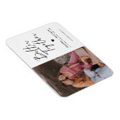 ミニモダンマリズムの写真結婚式の保存日 マグネット (右側)