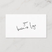 ミニモダンマリズムの感謝してい黒の秩序 名刺 (裏面)