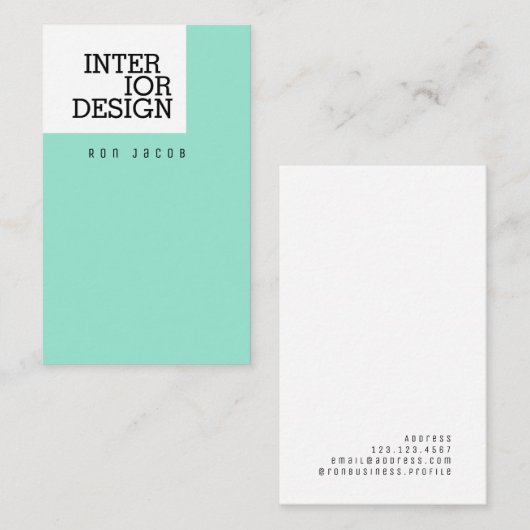 ミニモダンマリズム芸術 名刺 (正面/裏面)