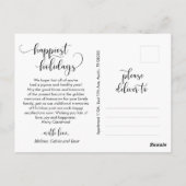 ミニモダンマリメリースの家族写真 ポストカード (裏面)