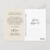 ミニモダンマリメリースの家族写真 ポストカード (裏面)