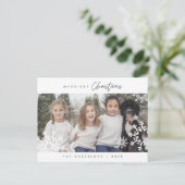 ミニモダンマリメリースの家族写真 ポストカード (スタンド正面)