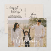 ミニモダンマリメリースの家族写真 ポストカード (正面/裏面)