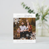 ミニモダンマリメリースの家族写真 ポストカード (スタンド正面)